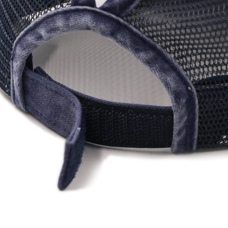 ProMindFun Womens Ponytail High Messy Bun Hats Distressed Baseball Caps Unconstructed Washed Dad Hat Girls Trucker Ponycaps (06-Navy Blue) - Image 5